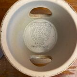 Antique niderviller lauze set pitchers + sugar pot vintage beige stoneware #