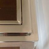 Rectangular chrome coffee table