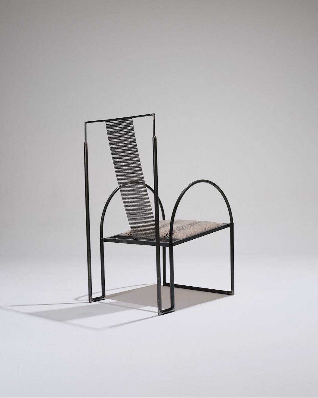 Metal armchair, anderl kammermeier, 1980s