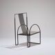 Metal armchair, anderl kammermeier, 1980s
