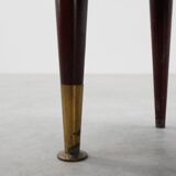 Pair vintage nightstands in wood veneer, Belgium 1950s