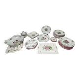 42-piece Lunéville KG tableware set with floral decoration, 20th century