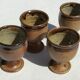 6 tasses grès P.Digan La Borne  pyrite