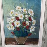 Beau tableau bouquet de marquerites E Tosselo