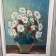 Beautiful painting bouquet of marquetry E Tosselo