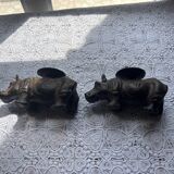 Pair of candle holders
