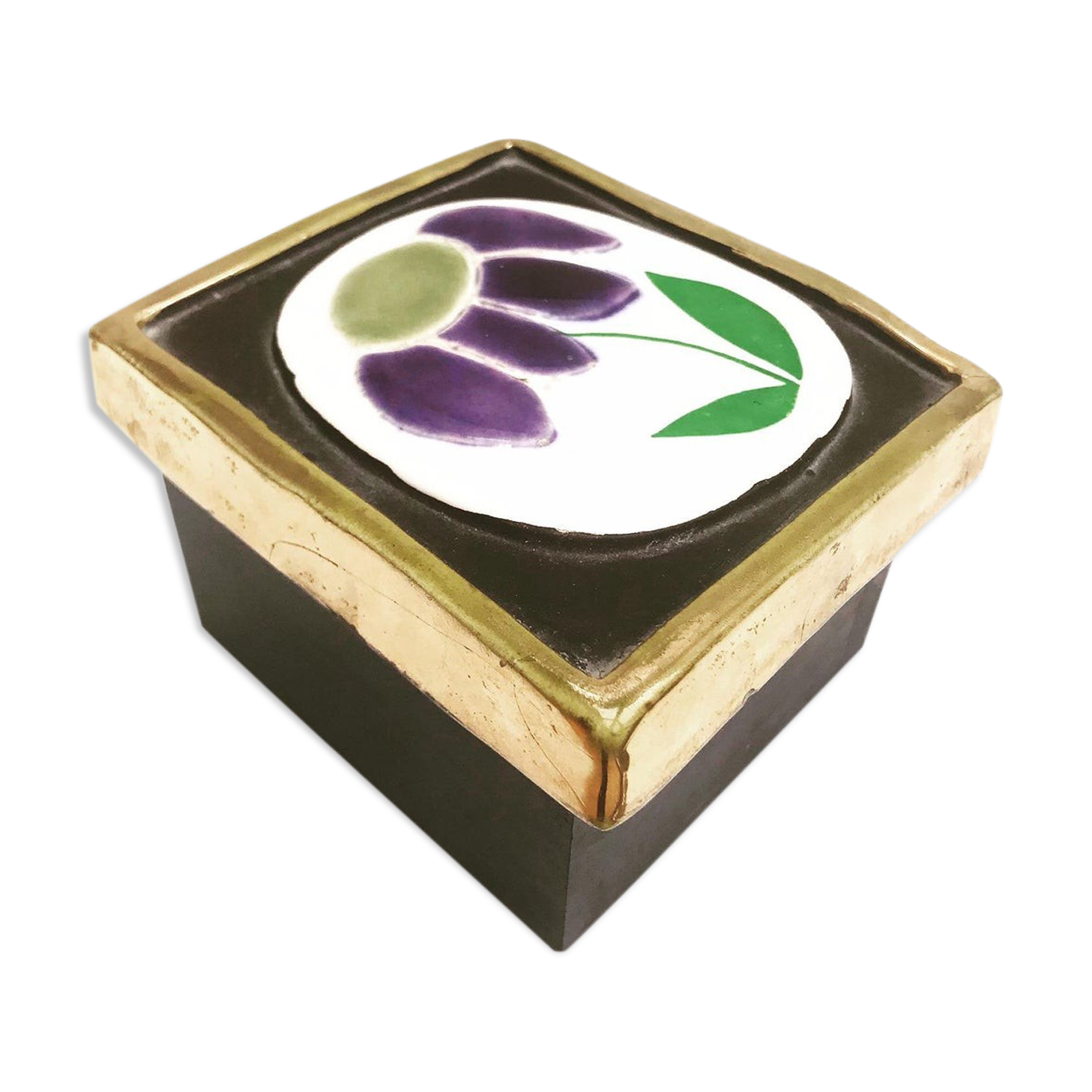 Ceramic box Mithé Espelt Vallauris France