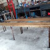 Two vintage school desks