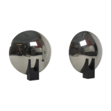 Pair of disderot chrome metal 80