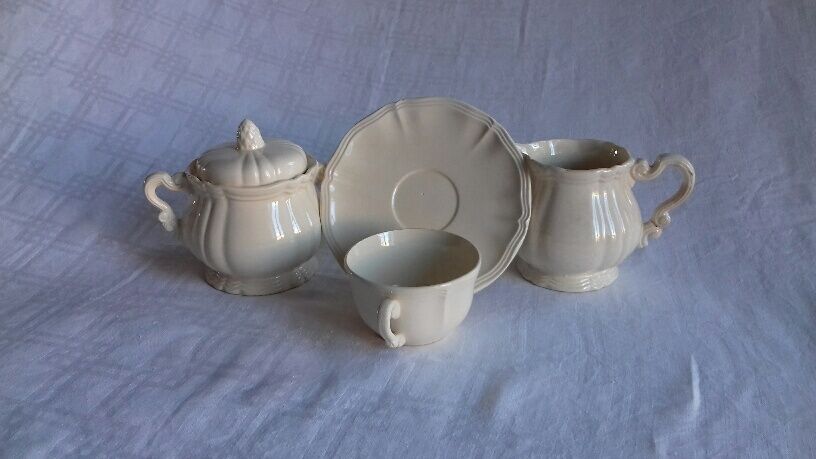 Tea or coffee service in Sarreguemines Digoin 11 pieces