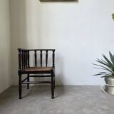 Straw chair by the fireside 1900