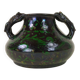 Spanish pottery vase with two handles