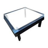Table basse en métal et verre
