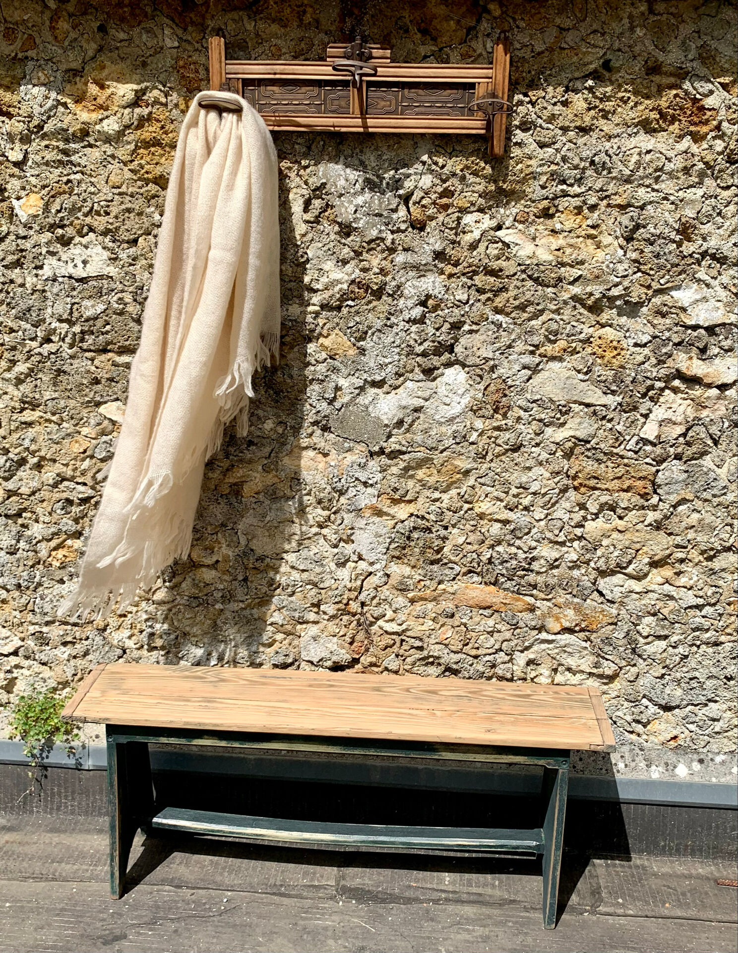 Wooden bench