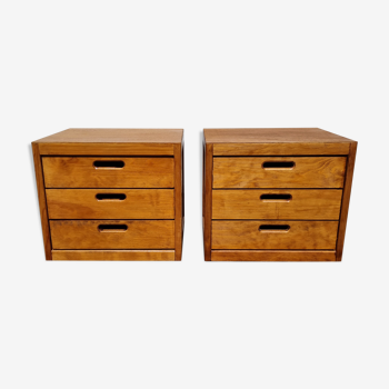 Pair of bedside tables in the 1980s