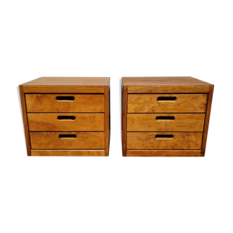 Pair of bedside tables in the 1980s