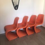 4 Panton chair S chairs by Verner Panton for Vitra 1999