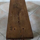 Mini vintage solid oak bench