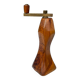 Old vintage pepper mill olive wood and brass