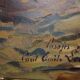 Vintage French art painting by Paul Emile Lecomte - oil on panel