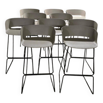 Set of 10 bar stools Bbila 2748, Pedrali