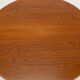 Round extendable teak dining table by Bramin, 1960s