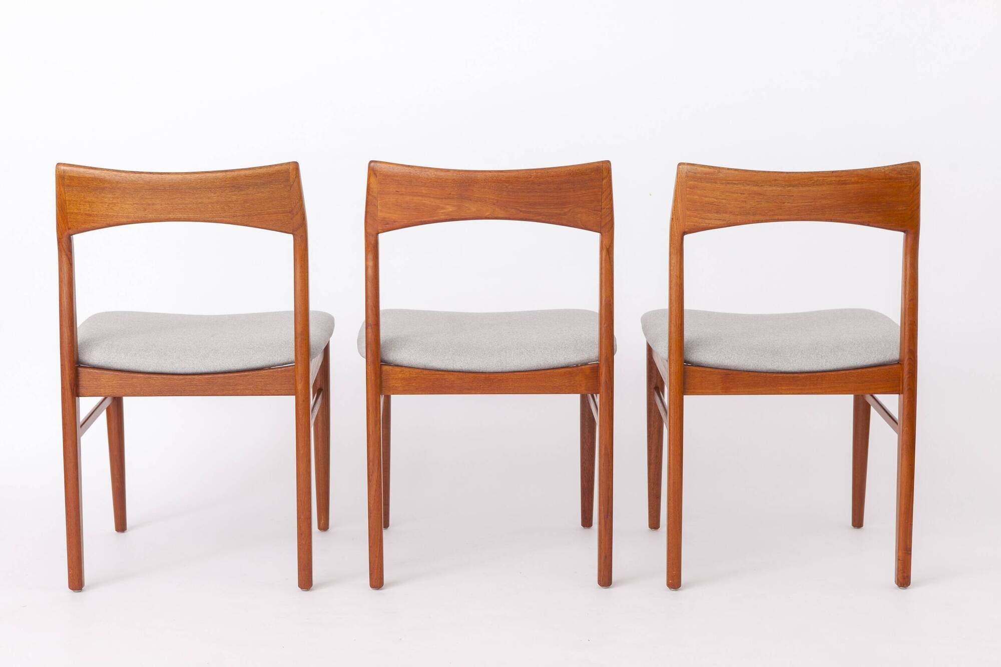 Set of 5 Henning Kjærnulf Teak Dining Chairs, Vejle Stolefabrik, Danish