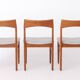Set of 5 Henning Kjærnulf Teak Dining Chairs, Vejle Stolefabrik, Danish