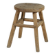 Gong - Antique Chinese elm stool, round seat no. 8