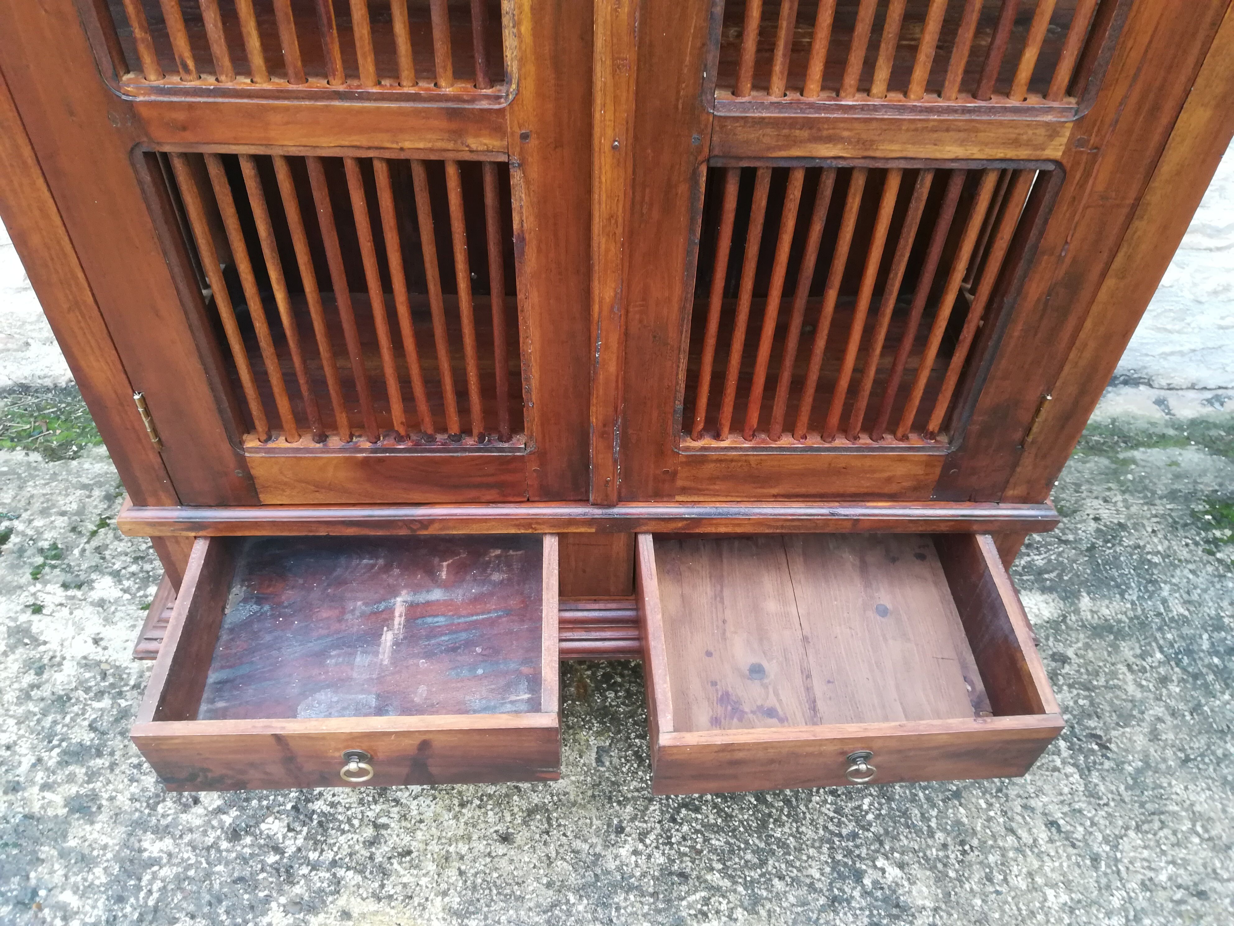 Teak bar cabinet