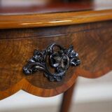 Antique Louis Philippe Walnut andVeneer Secretary Desk, 1860