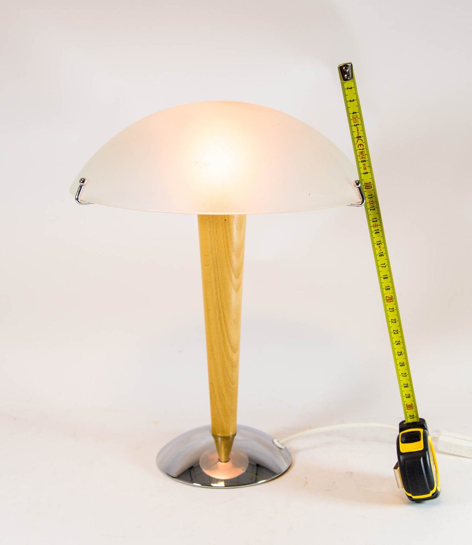 Vintage mushroom lamp| spatial age design | engraved glass