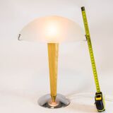 Vintage mushroom lamp| spatial age design | engraved glass