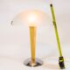 Vintage mushroom lamp| spatial age design | engraved glass