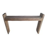 Brutalist console 148 cm old solid wood