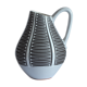 Black and white ceramic pitcher vase "Haiger" by Liesel Spornhauer for Schlossberg, Germany 1950s.