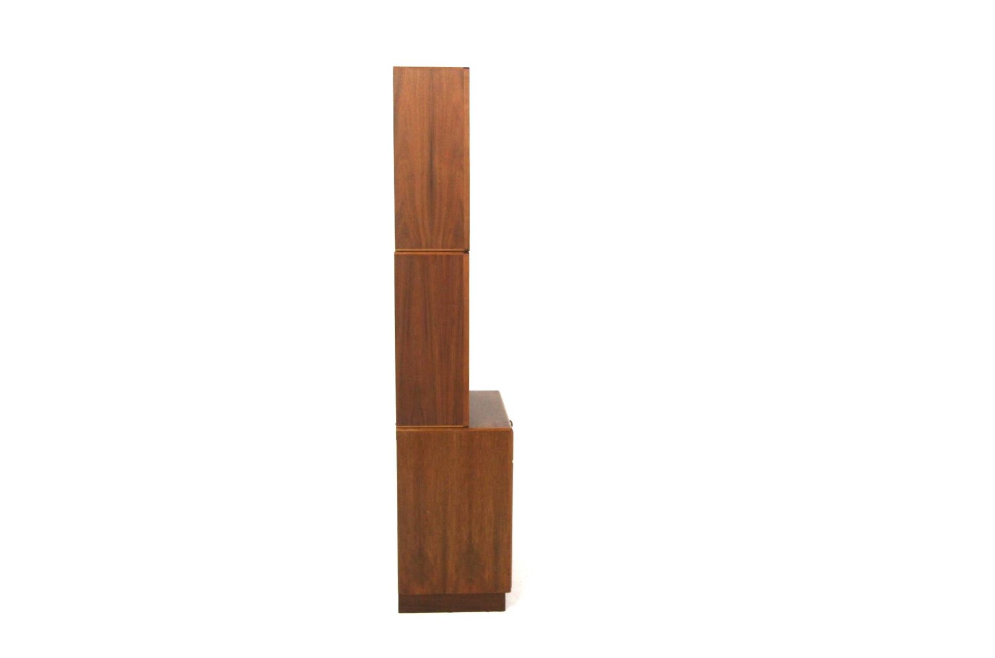 Scandinavian walnut bookcase by Bertil Fridhagen for Bodafors, Sweden, 1960