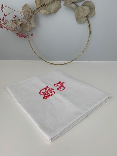Old monogrammed cloth