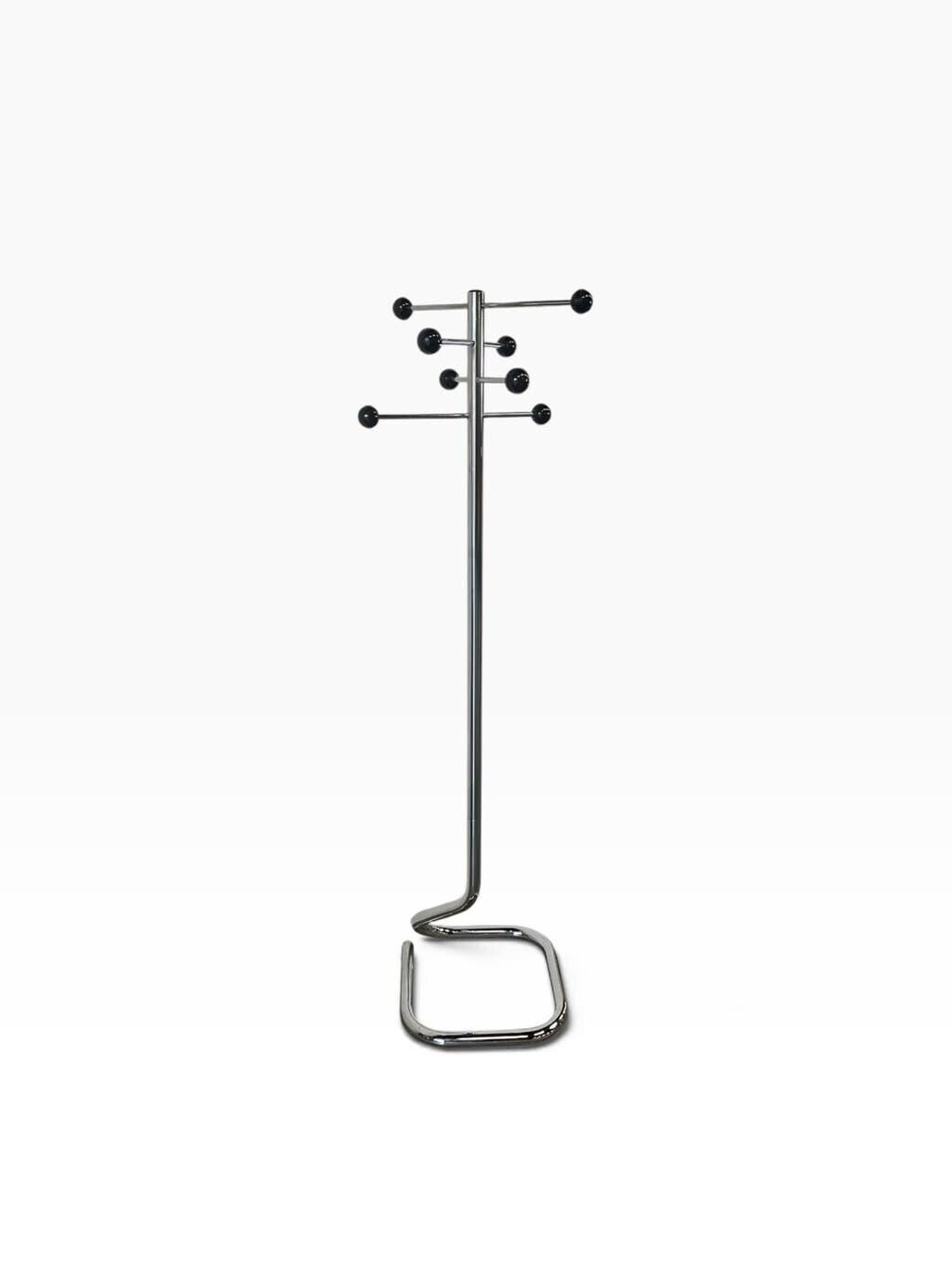 Chrome vintage coat stand / floor coat rack