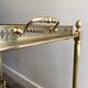 Brass rolling table with removable double trays from Maison Jansen.