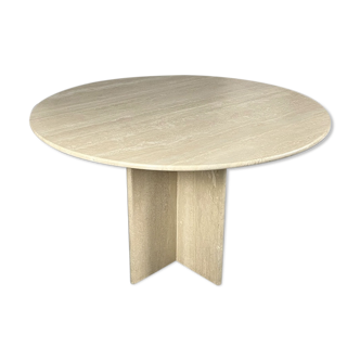Travertine dining table