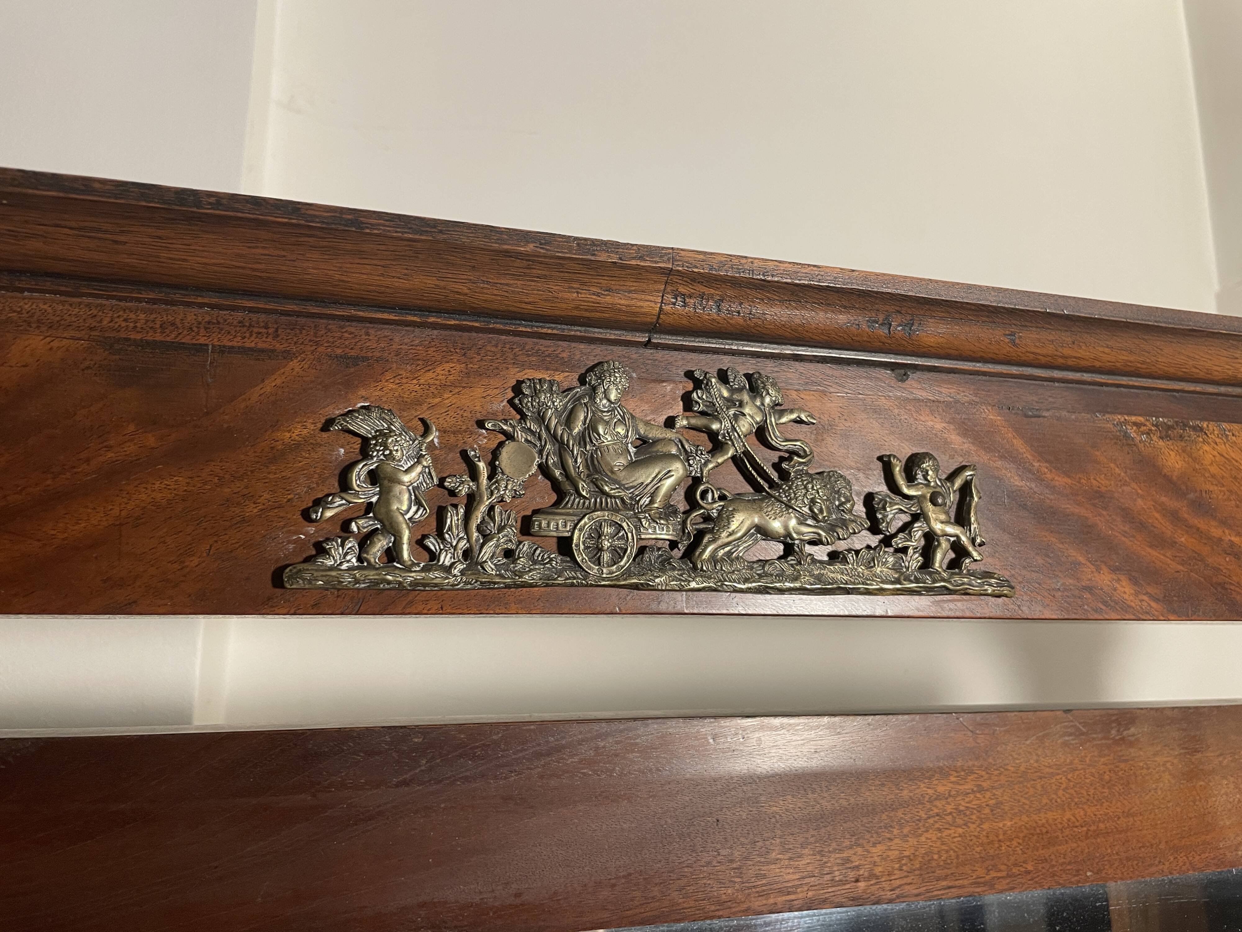 Psyche Empire 19th mahogany and gilded bronzes