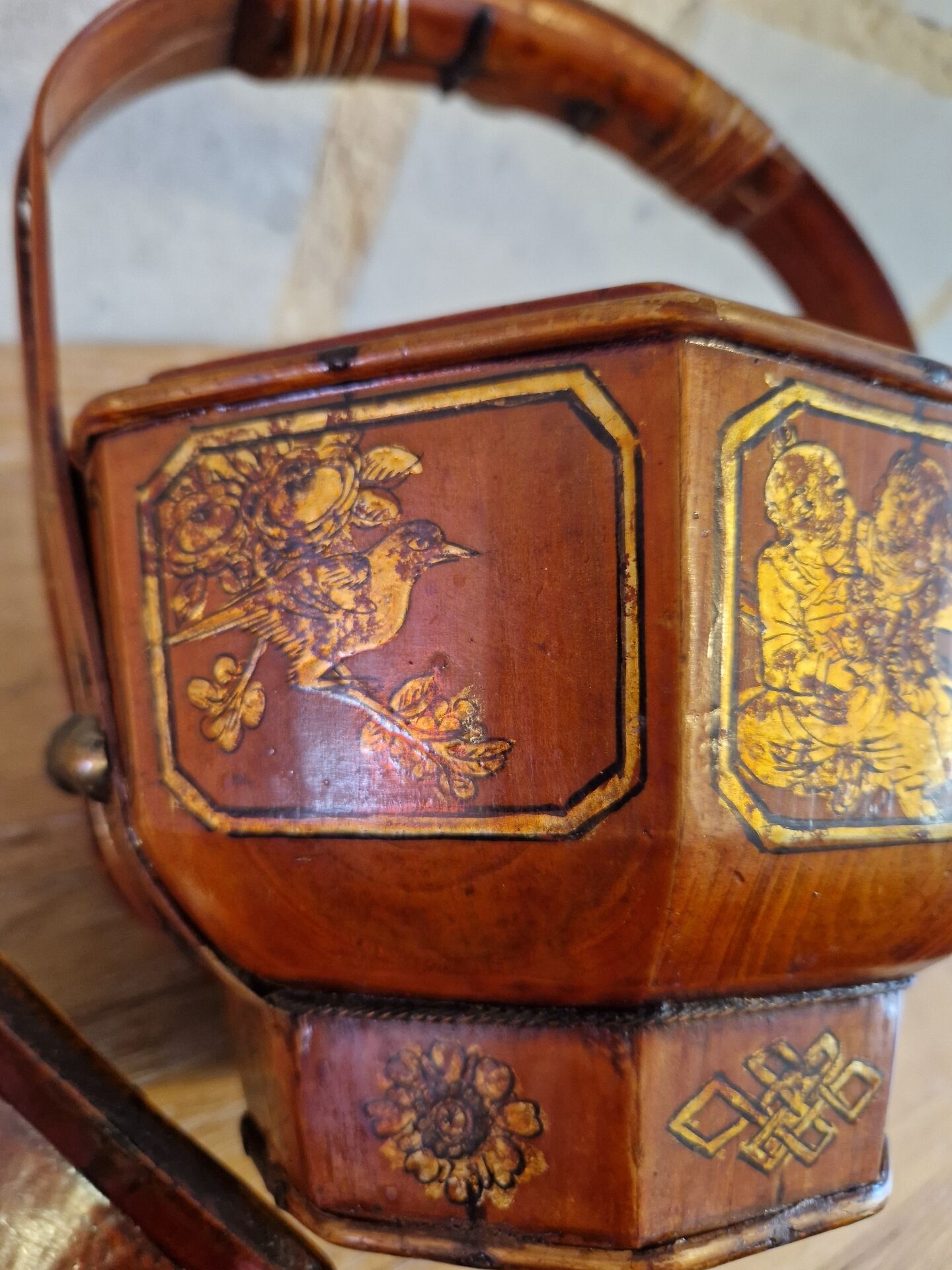 Antique Wedding Basket China 19th Century