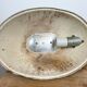 Oval industrial polish factory pendant lamp from mesko, 1970s