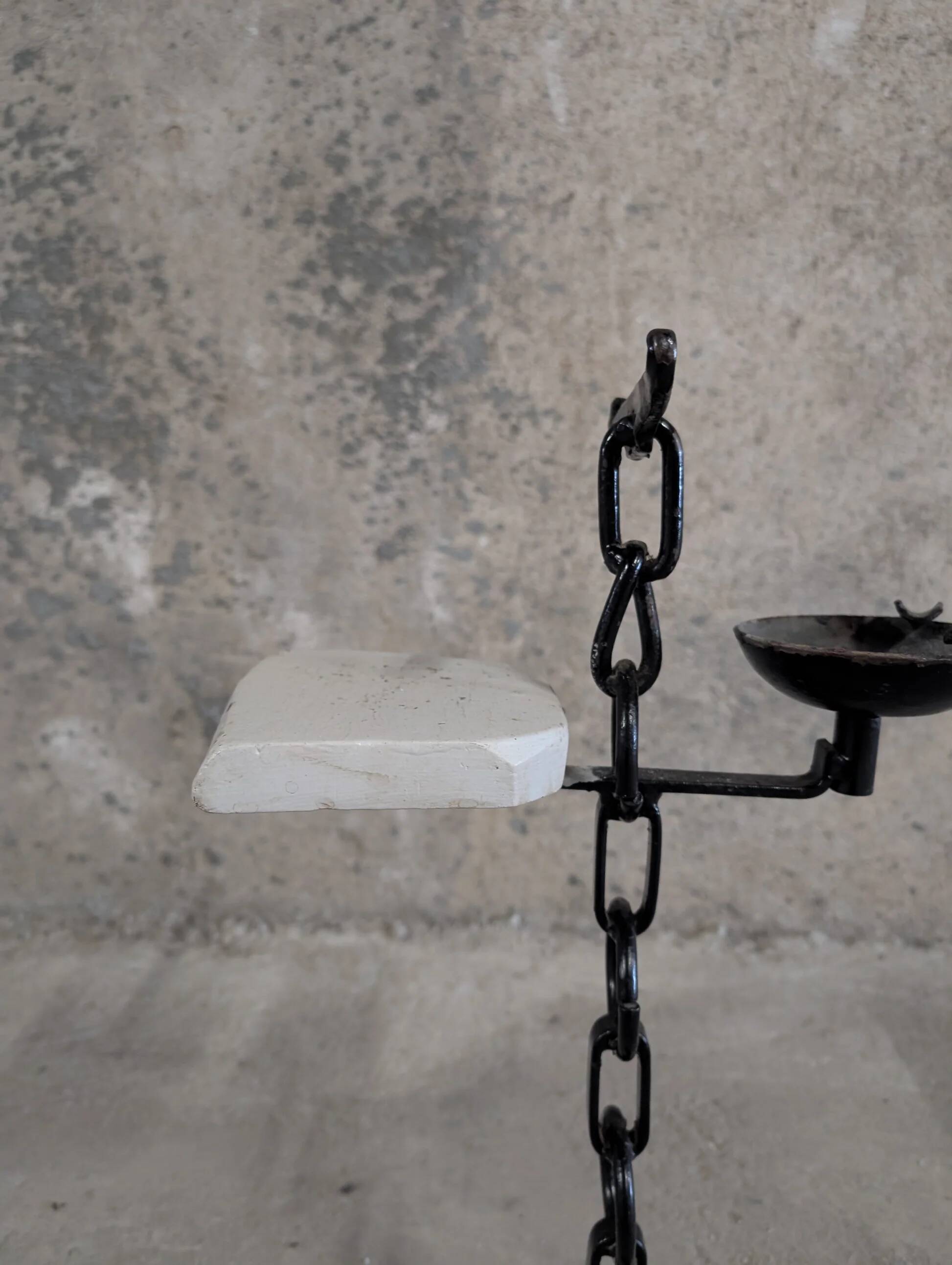 Cendrier en fer forgé