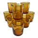 set of 9 bubbled glass water glasses from Biot 70s