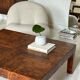 Coffee table made of solid elm burl, patchwork, Belgium, 1990s