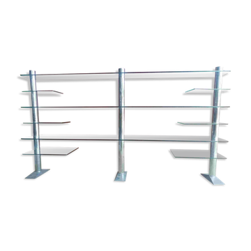 Large Art Deco glass shelf from a department store