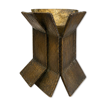 Modernist abstract bronze sculpture signed by María Simón Padrós.