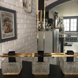 Arlus chandelier and wall lights 1960